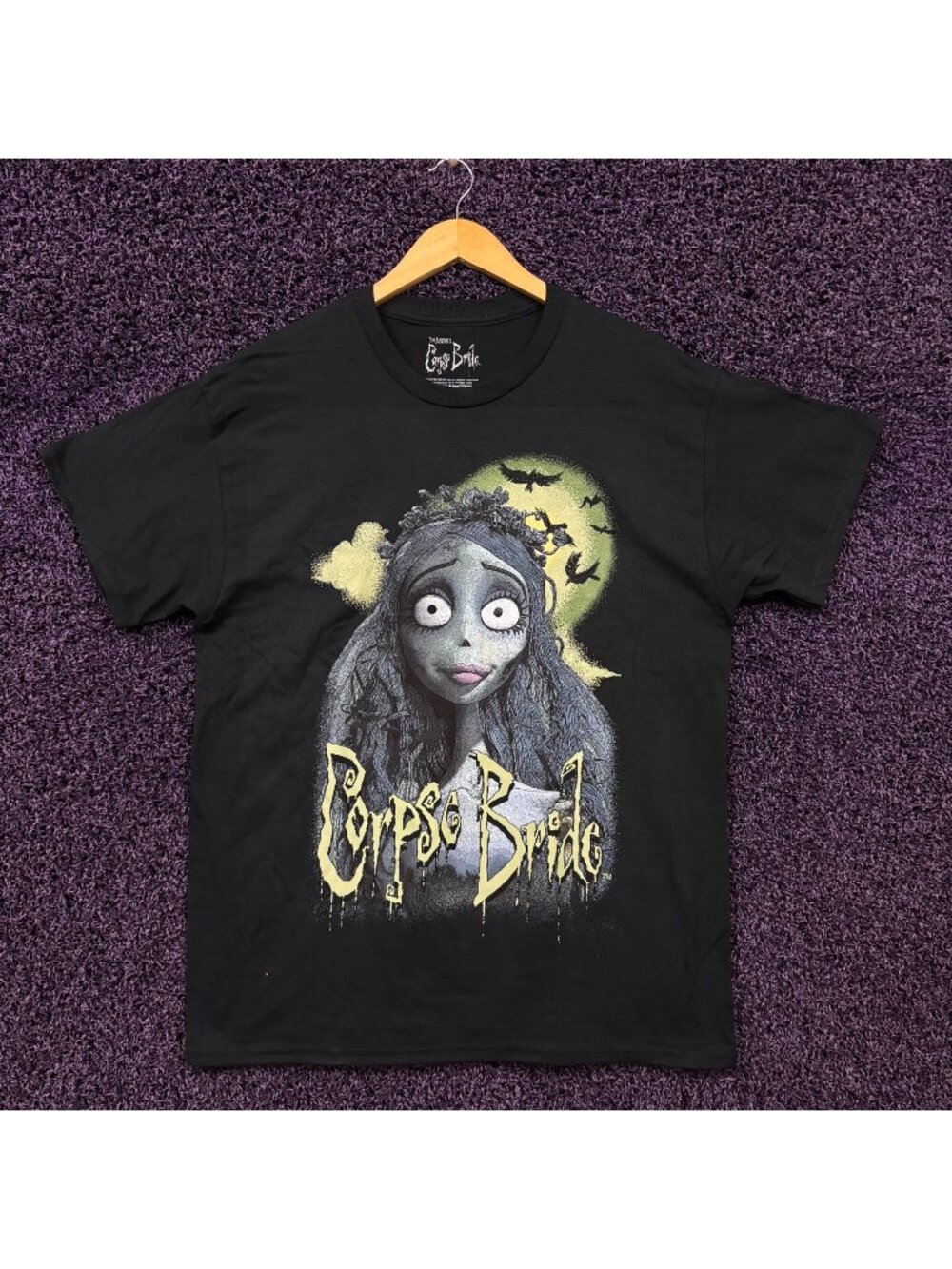 Corpse Bride Emily Portrait T-Shirt Size Large
